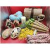Image 1 : Home Decor Lot w/ Wicker Carrots, Large Seashells, Birdhouses, & More