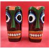 2 Ceramic Tiki Totem Mugs