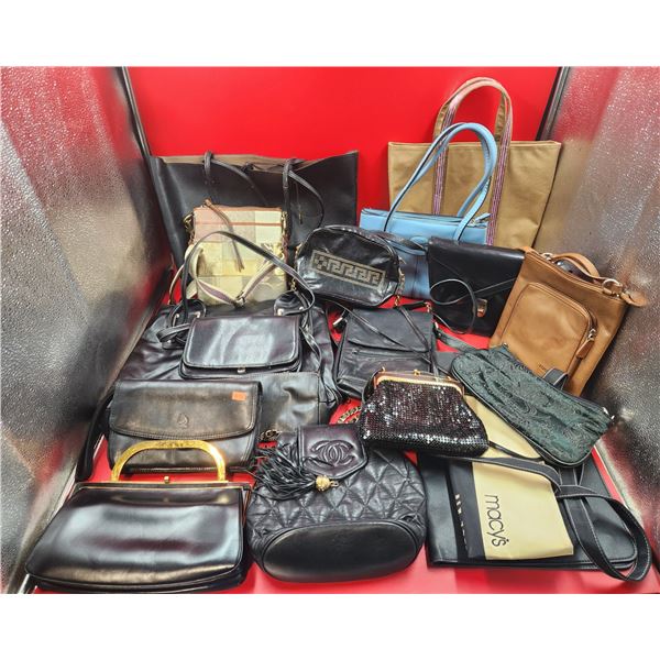 Assorted Handbag Lot w/ Purses, Shoulder Bags, & More