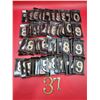 Image 1 : Lot of Assorted Solid Brass House Numbers