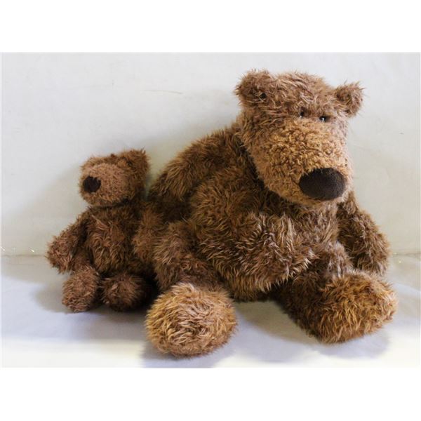 VINTAGE GUND "SCHLEPP" PLUSH BEARS- SET OF 2