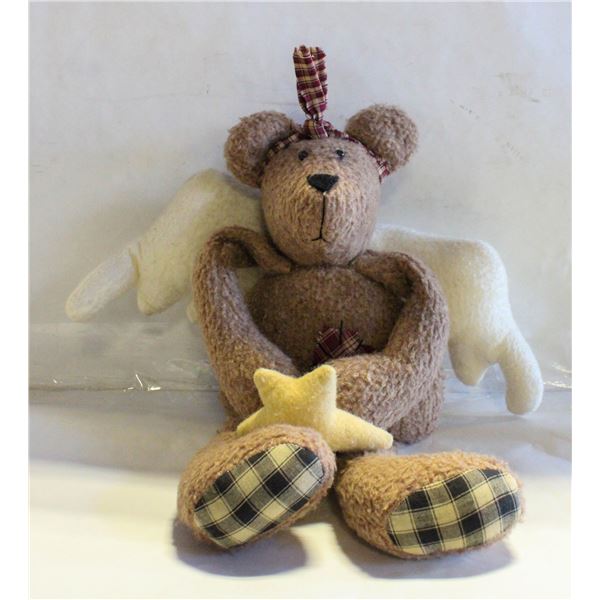 VINTAGE HANDCRAFTED "ANGEL BEAR" PLUSH TOY