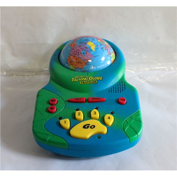 VINTAGE GEOSTART TALKING GLOBE TRAVELLER