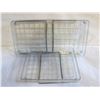 Image 1 : CLEAR COLLAPSIBLE STORAGE SHELVES- SET OF 2-