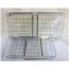 Image 1 : CLEAR COLLAPSIBLE STORAGE SHELVES- SET OF 2-