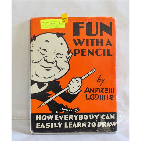 1962 "FUN WITH A PENCIL" HARDCOVER DRAWING BOOK