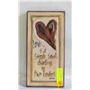 Image 1 : HAND PAINTED CANVAS WALL ART QUOTE- 6 X 12
