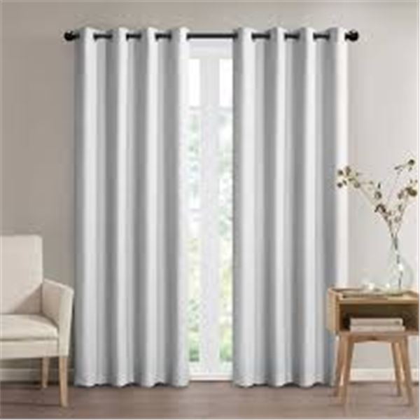 NEW SUN BLK TOTAL BLACKOUT 2-PACK WINDOW CURTAINS