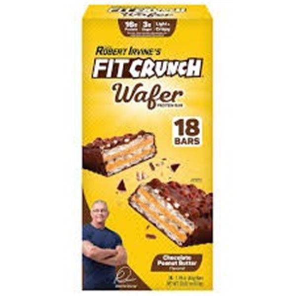 NEW 17 X 45G ROBERT IRVINES PROTEIN BAR WAFER BAR