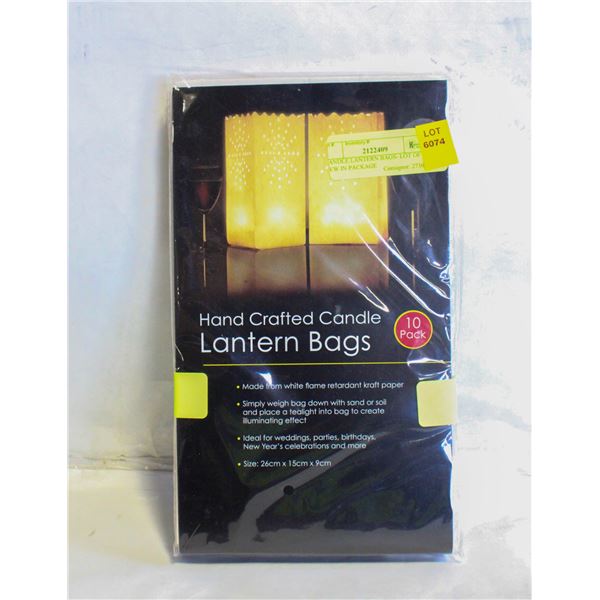 CANDLE LANTERN BAGS- LOT OF 20 NEW IN PACKAGE