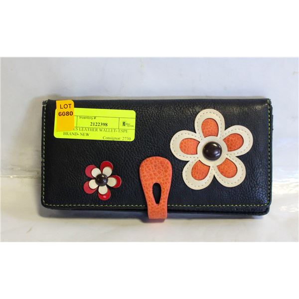 LADIES LEATHER WALLET- ESPE BRAND- NEW
