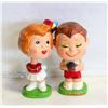Image 1 : VINTAGE 60'S "MY HERO" SET OF 2 BOBBLE HEADS