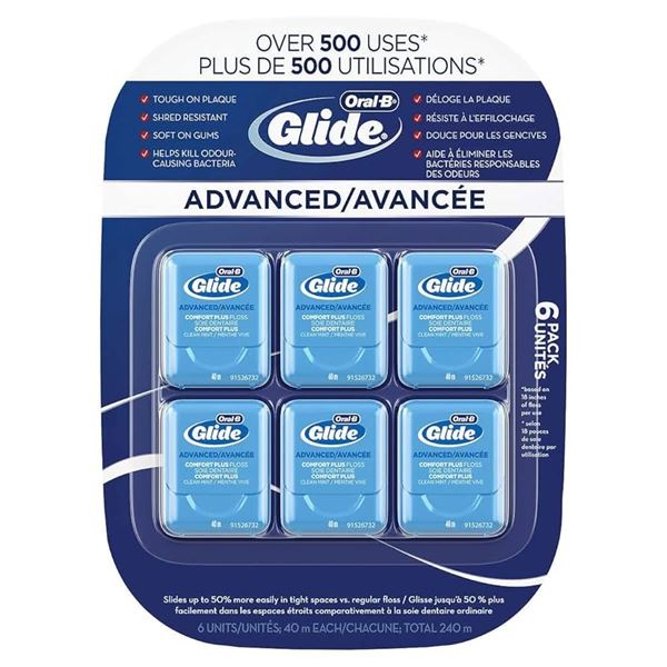 NEW 5 X 40ML ORAL-B ADVANCED FLOSS