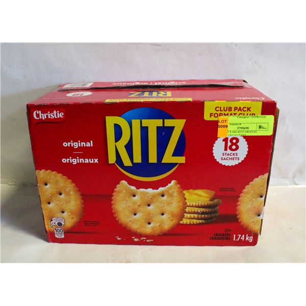 NEW 13 X 60G RITZ ORGINAL CRACKERS SLEEVES