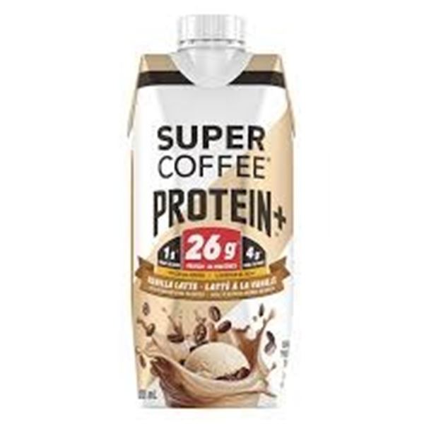 NEW 17 X 330ML SUPER COFFEE VANILLA LATTE PROTEIN