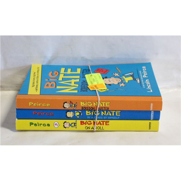 BOOKS- "BIG NATE"- LOT OF 3 BOOKS
