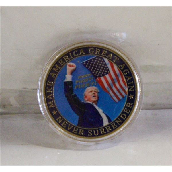 DONALD TRUMP PRESIDENTIAL COIN IN CASE