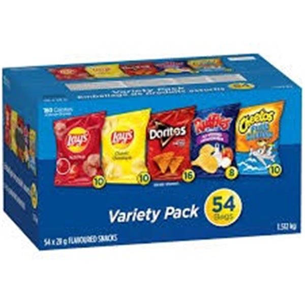 NEW WITH BOX 50 X 28G FRITO-LAY VARIETY PACK