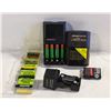 Image 1 : RECHARGEABLE BATTERIES WITH CHARGERS - AAA AND AA