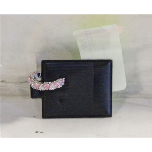 PINK HOOP EARRINGS