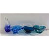 Image 1 : VINTAGE 1960'S CHALET COBALT-BLUE GLASS