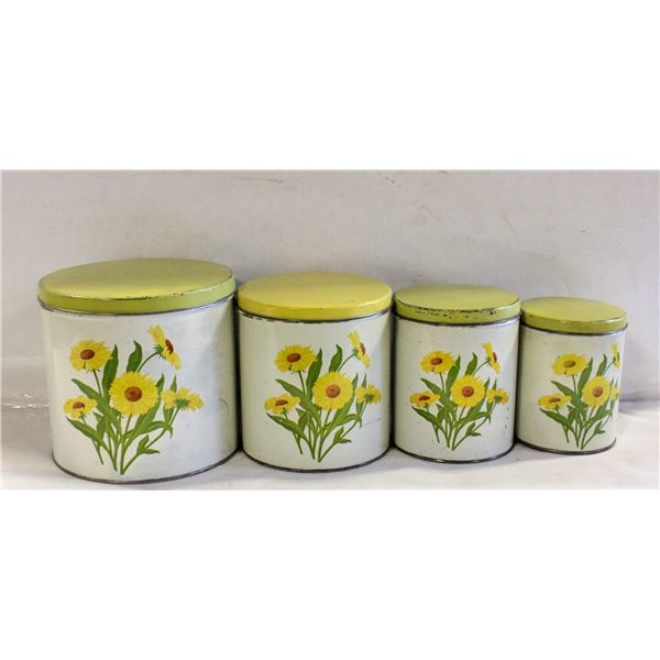 VINTAGE 1951 SUNFLOWERS DECOWARE NESTING
