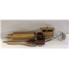 Image 1 : VINTAGE WOOD PENCIL HOLDER, BUTTER CHURN,