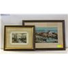 Image 1 : 2 MATTED/FRAMED/GLASS CROSS STICH ART
