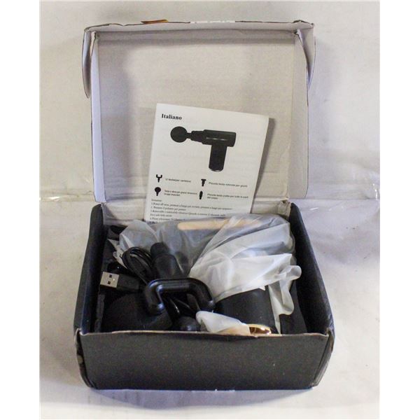 NEW 6PCS PORTABLE MASSAGE GUN SET W/LED TOUCH SCRE