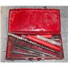 Image 1 : METAL DRILL BITS IN MILWAUKEE RED TIN CASE