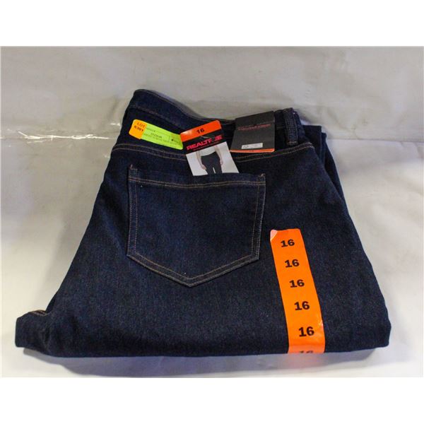 NEW WOMENS 16 REALTREE BLUE JEANS