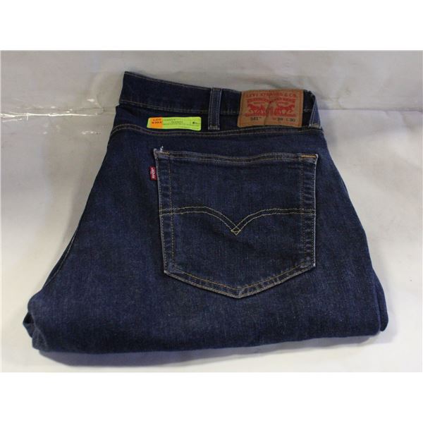 MENS 38X30 LEVIS BLUE JEANS 541