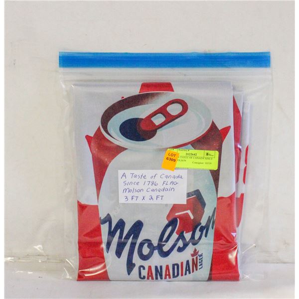 FLAG - A TASTE OF CANADA SINCE 1786, MOLSON