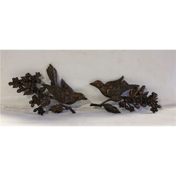 VINTAGE 1967 BIRDS & DOGWOOD WALL ART,