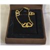 Image 1 : SET OF HEART SHAPED PENDANT NECKLACE AND EARRING