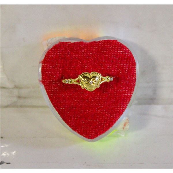 HEART SHAPE RING SZ 8