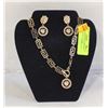 Image 1 : JEWELRY DISPLAY WITH REPLICA VERSACE NECKLACE AND