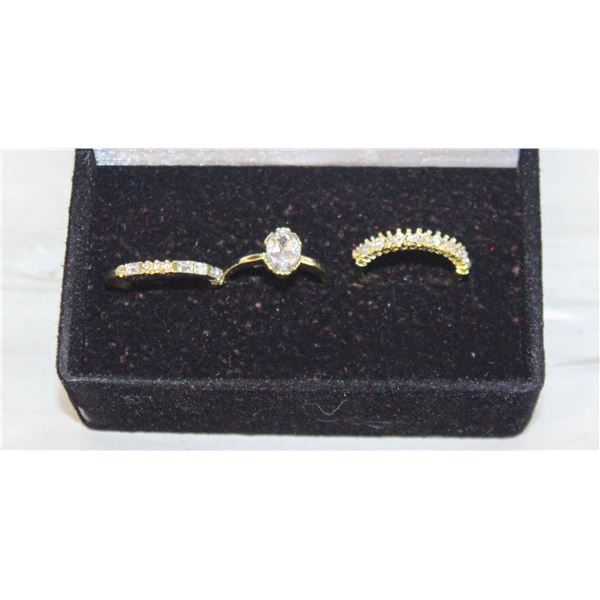 3PCS/SET RING SET SZ8