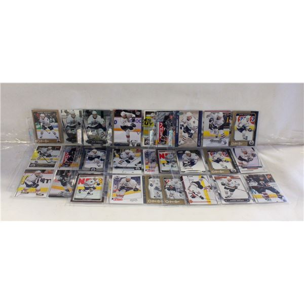 5 SHEETS OF OILERS HOCKEY CARDS