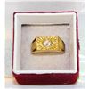 Image 1 : ESTAT GOLD TONE MEN'S  RING SZ10