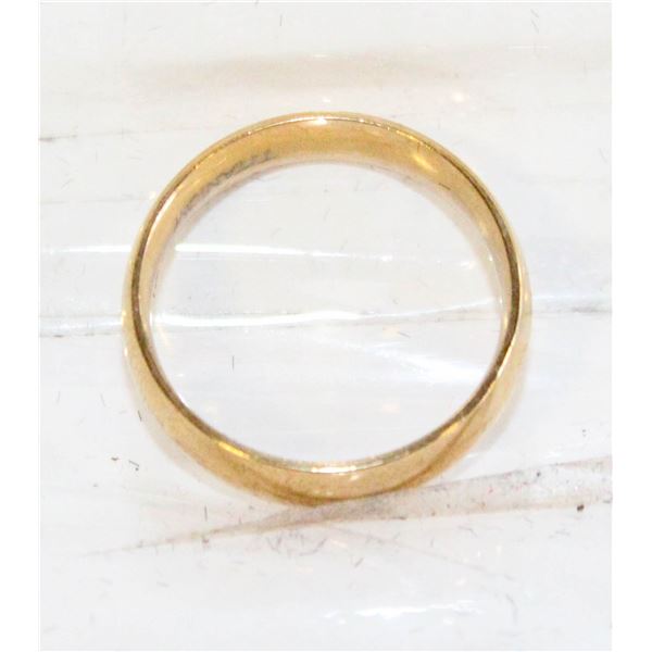 ESTAT GOLD TONE MEN'S  BAND  SZ10