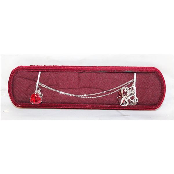 3PCS NECKLACE INFINITY HEART PENDANT,