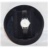 Image 1 : LADIES' VINTAGE SEIKO QUARTZ WATCH WITH BLACK LEAT