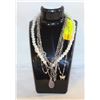 Image 1 : JEWELRY DISPLAY NECKLACE STAND WITH 6 NECKLACES
