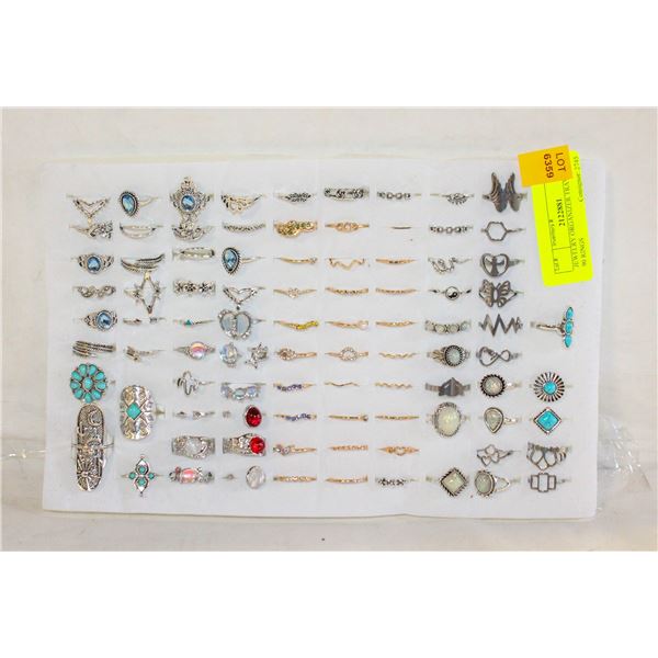 JEWELRY ORGANIZER TRAY WITH 90 RINGS