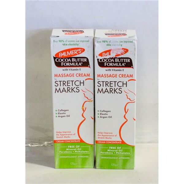 (2) PALMERS MASSAGE CREAM STRETCH MARKS