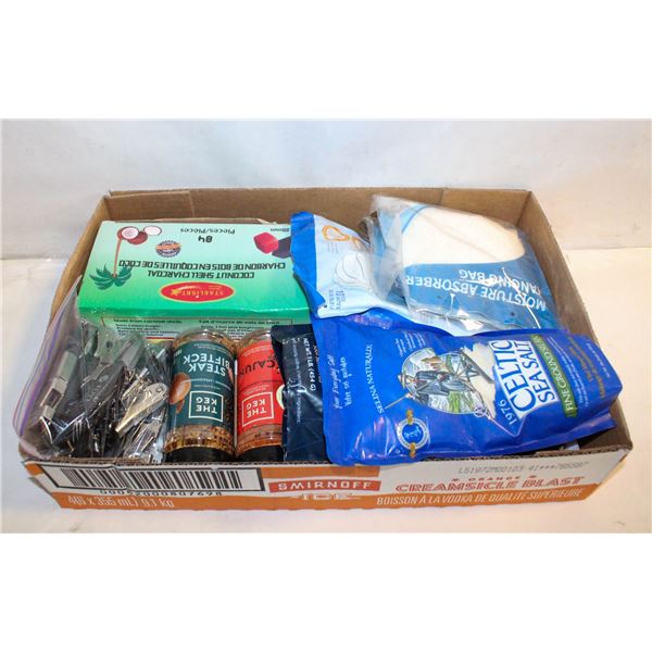 BOX OF KITCHEN MISC