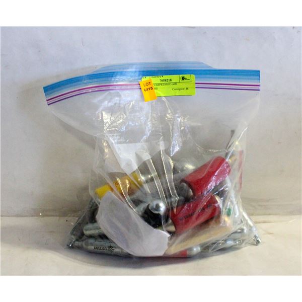 BAG OF COMPRESSED AIR CYLINDERS