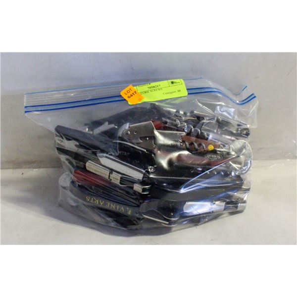 BAG OF CORK SCREWS