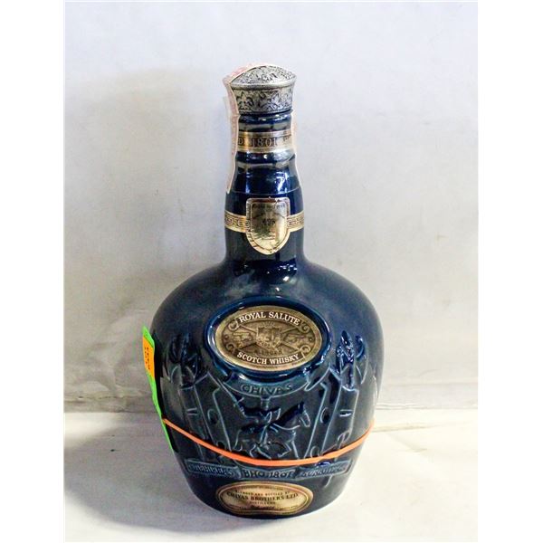 VINTAGE CHIVAS BROTHERS ROYAL SALUTE EMPTY WHISKEY